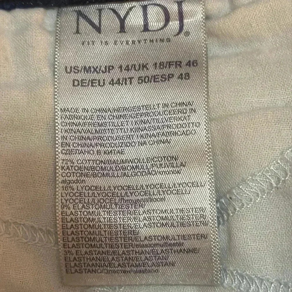 NYDJ Marilyn Straight Jeans Size 14 Medium Wash - Picture 10 of 11